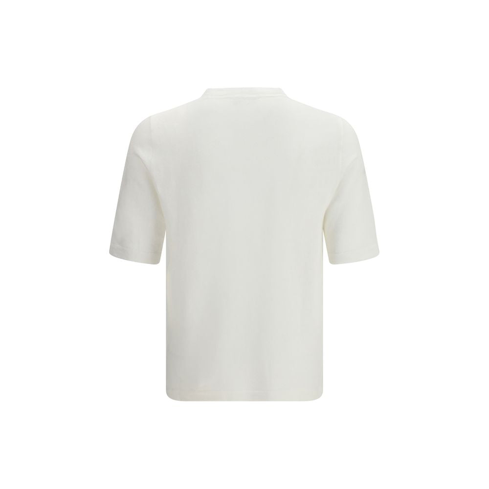 Lardini White Linen T-Shirt | Regal Royce