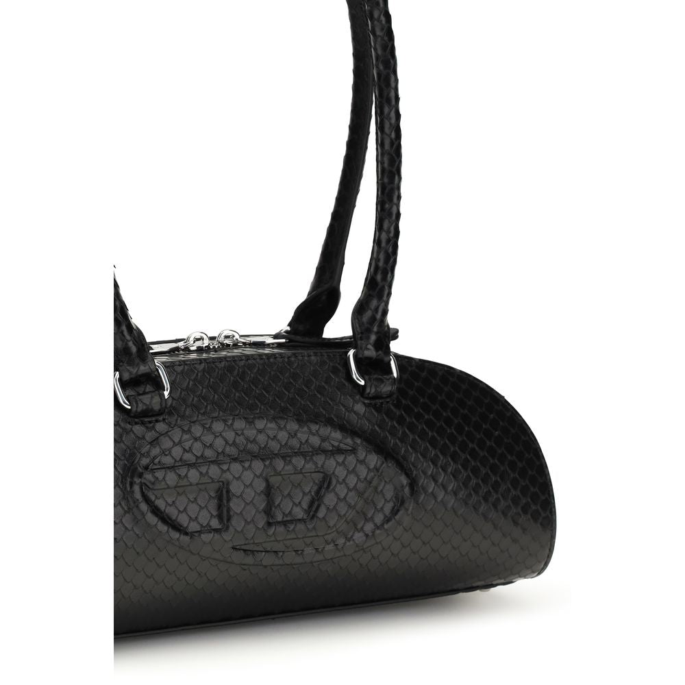 Diesel Black Calf Leather Bos Taurus Shoulder Bag | Regal Royce