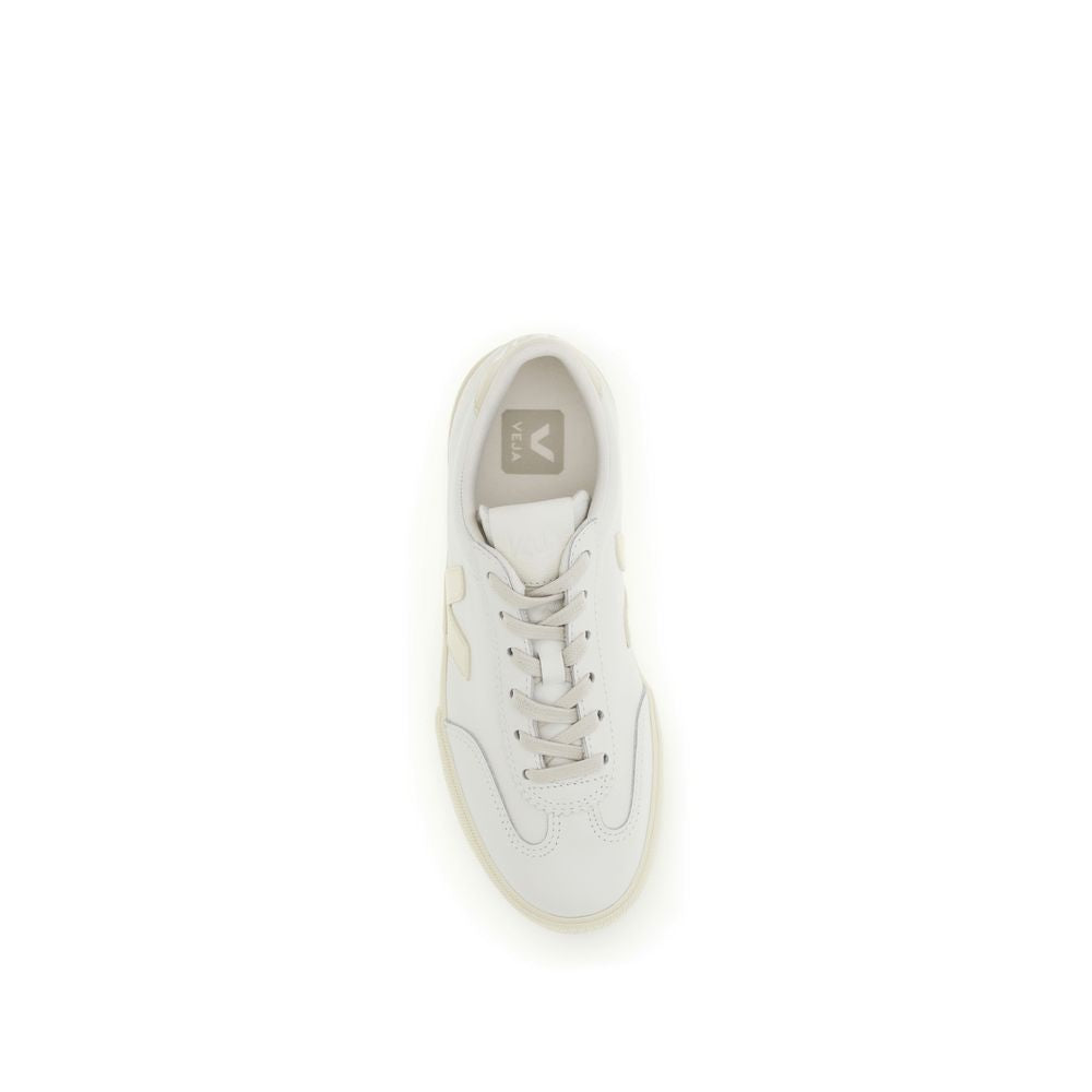 Veja White Calf Leather Bos Taurus Low Top Sneakers | Regal Royce