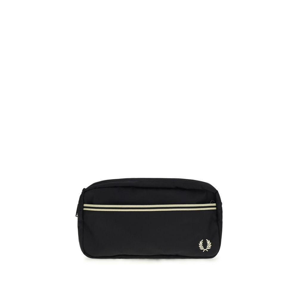 Fred Perry Black Recycled Polyamide Shoulder Bag | Regal Royce
