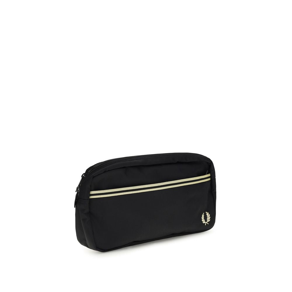Fred Perry Black Recycled Polyamide Shoulder Bag | Regal Royce