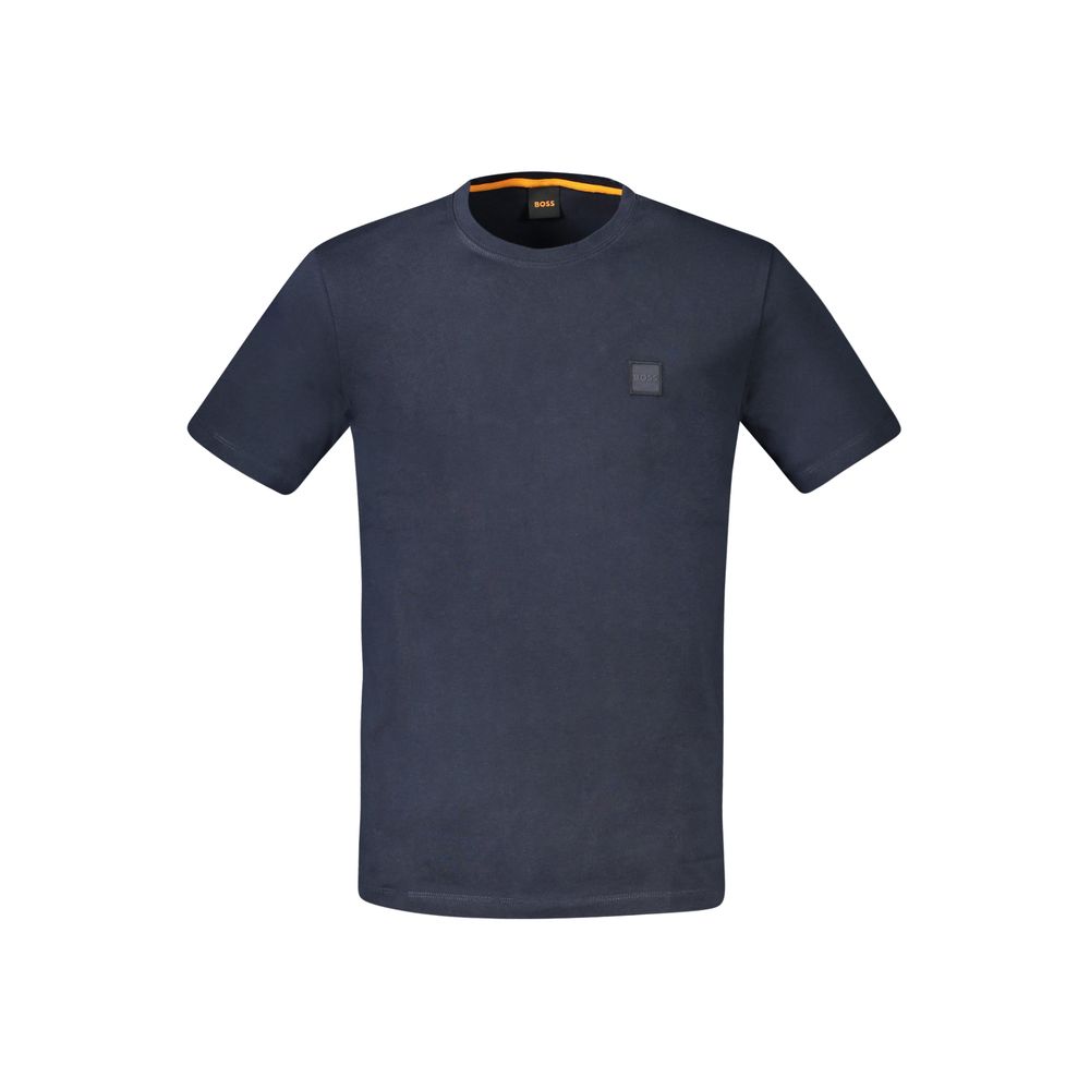 Hugo Boss Blue Cotton Men T-Shirt | Regal Royce