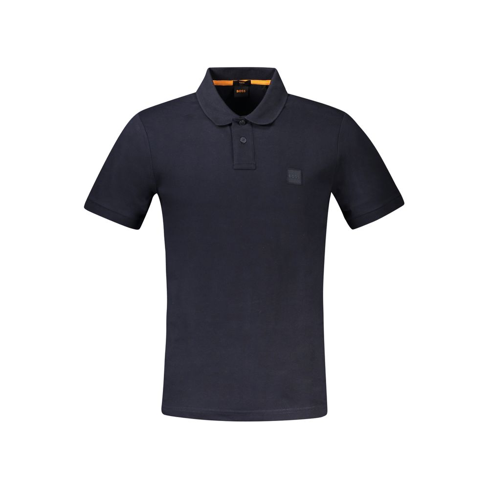 Hugo Boss Blue Cotton Men Polo Shirt | Regal Royce