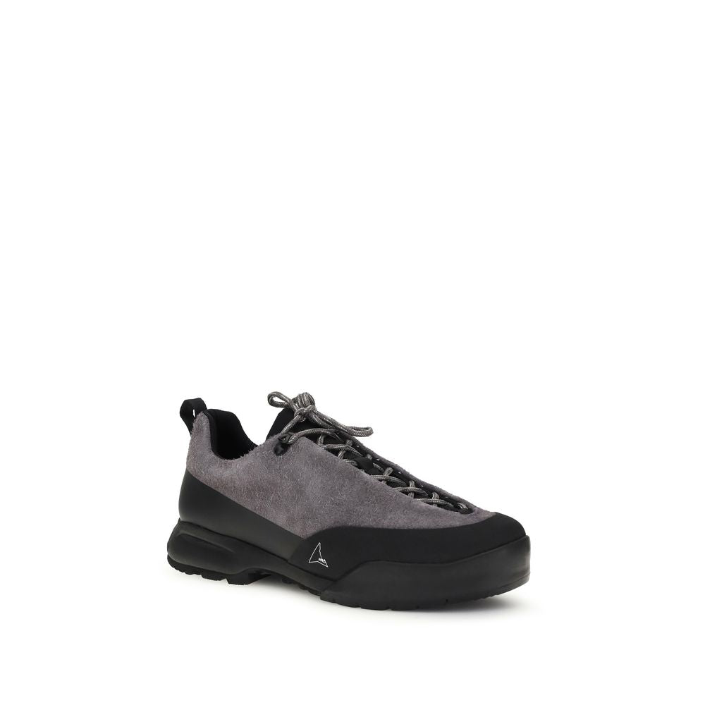 ROA Gray Calf Leather Bos Taurus Athletic Sneakers | Regal Royce