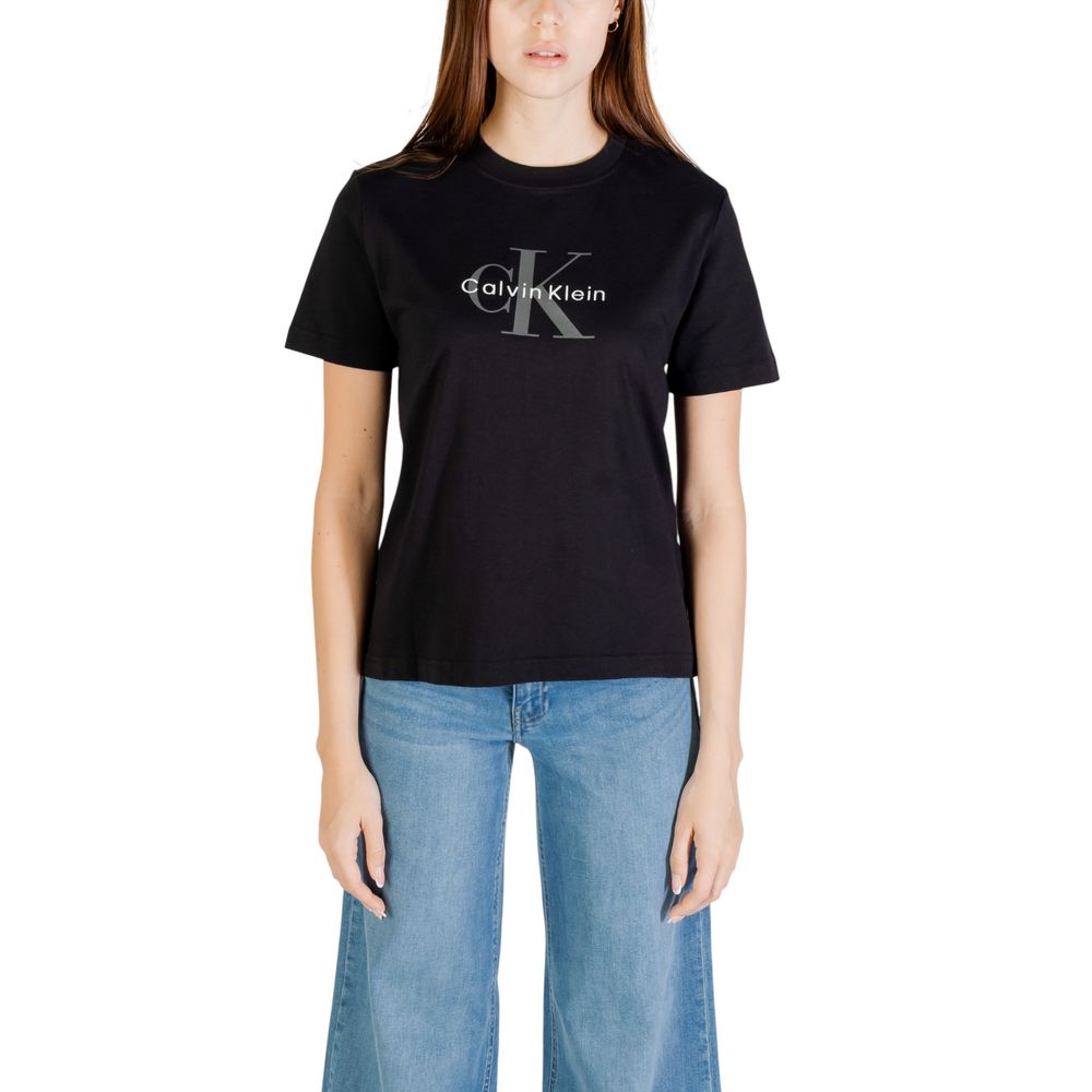 Calvin Klein Jeans Black Cotton T-Shirt | Regal Royce
