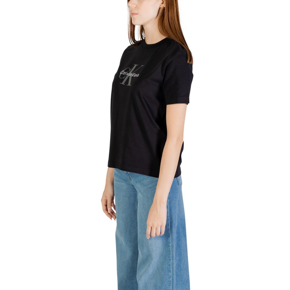 Calvin Klein Jeans Black Cotton T-Shirt | Regal Royce