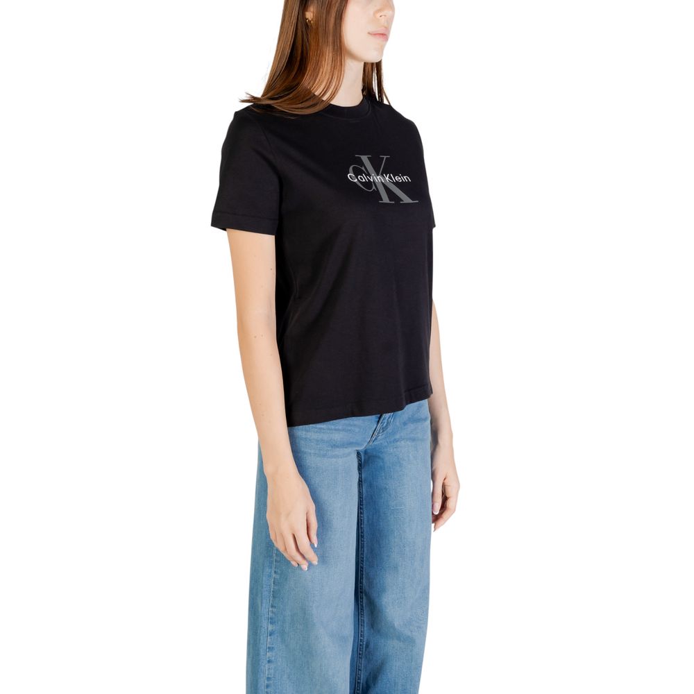 Calvin Klein Jeans Black Cotton T-Shirt | Regal Royce
