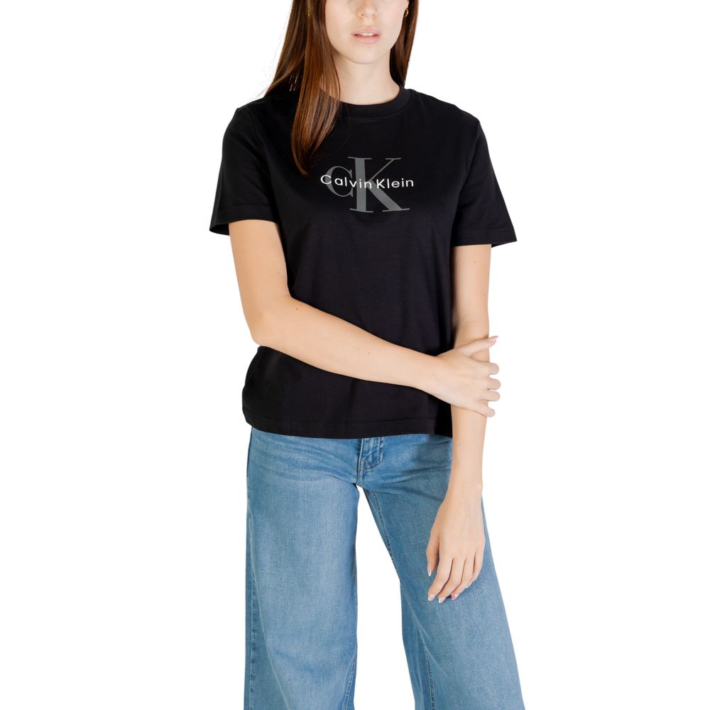 Calvin Klein Jeans Black Cotton T-Shirt | Regal Royce
