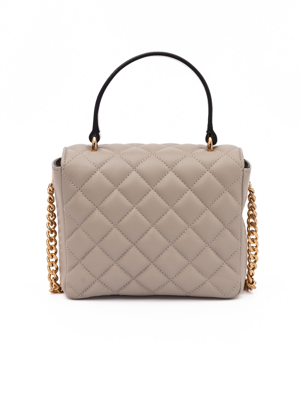 Versace Taupe Quilted Leather Handbag | Regal Royce