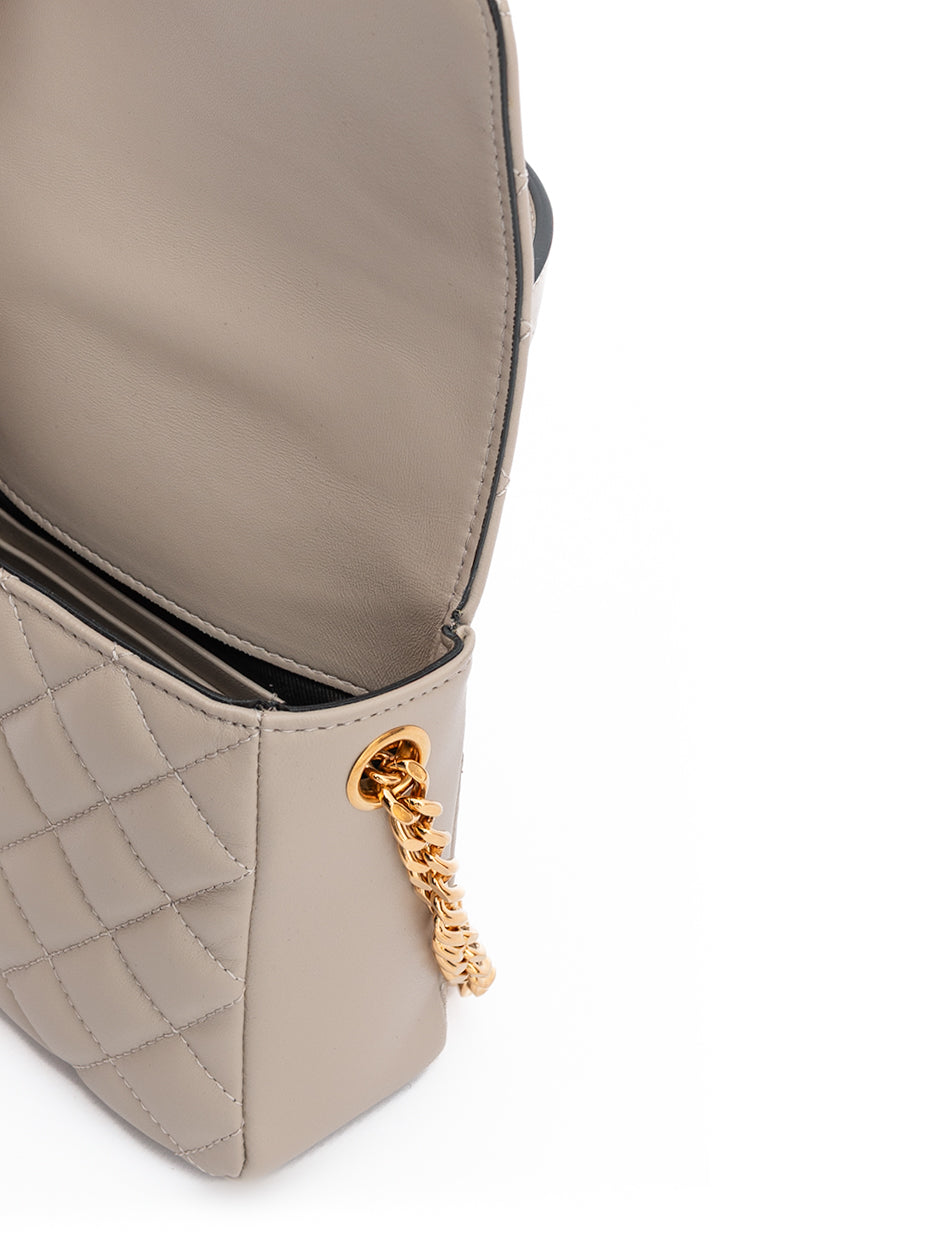 Versace Taupe Quilted Leather Handbag | Regal Royce