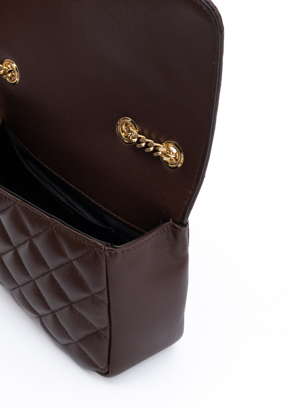 Versace Brown Quilted Leather Shoulder Strap Bag | Regal Royce