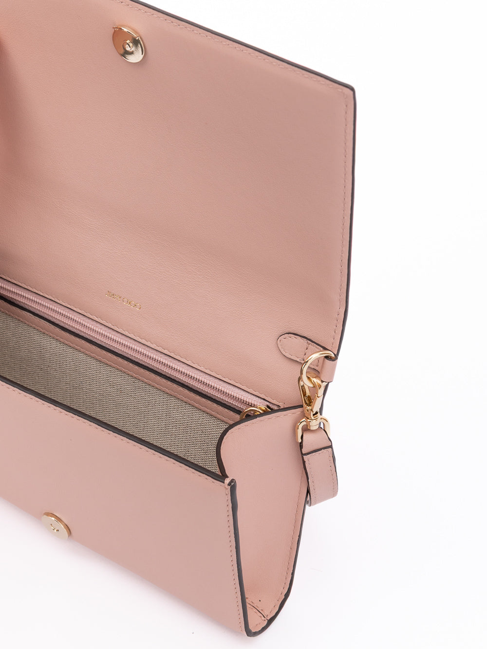 Jimmy Choo Podwer Pink Avenue Leather Shoulder Strap Bag | Regal Royce