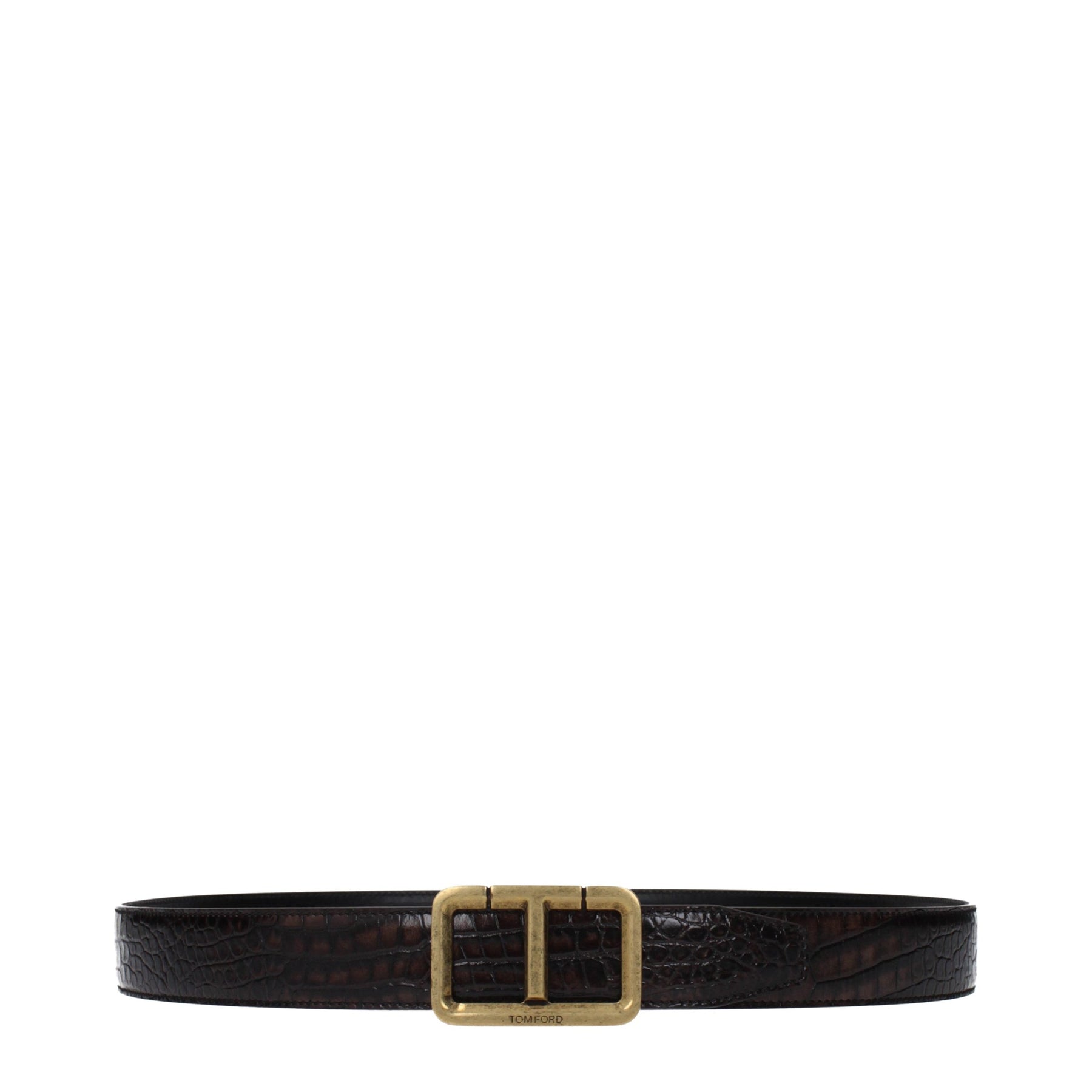 Tom Ford Brown Leather Regular Belt | Regal Royce