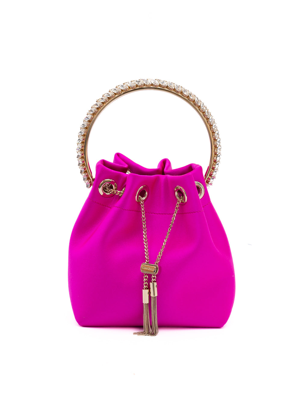 Jimmy Choo Fuchsia Bon Bon Satin Bucket | Regal Royce
