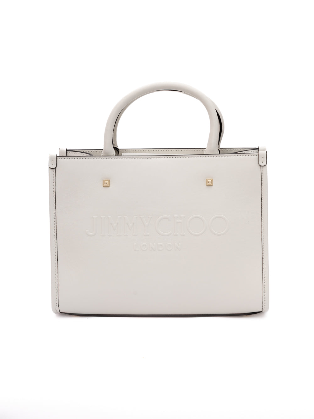 Jimmy Choo White Avenue S Tote Leather Handbag | Regal Royce
