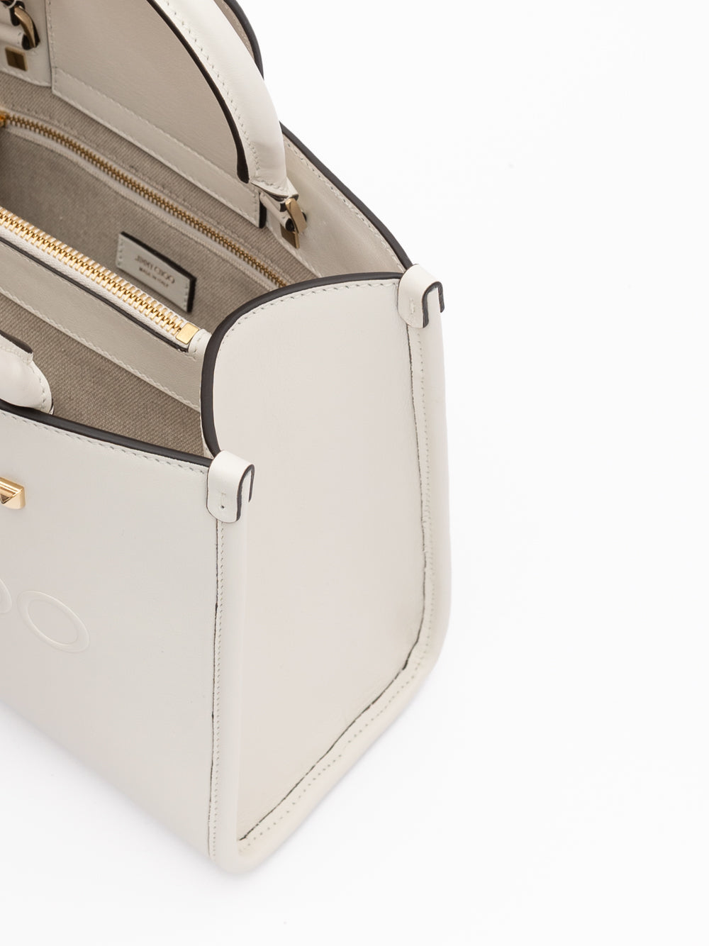Jimmy Choo White Avenue S Tote Leather Handbag | Regal Royce