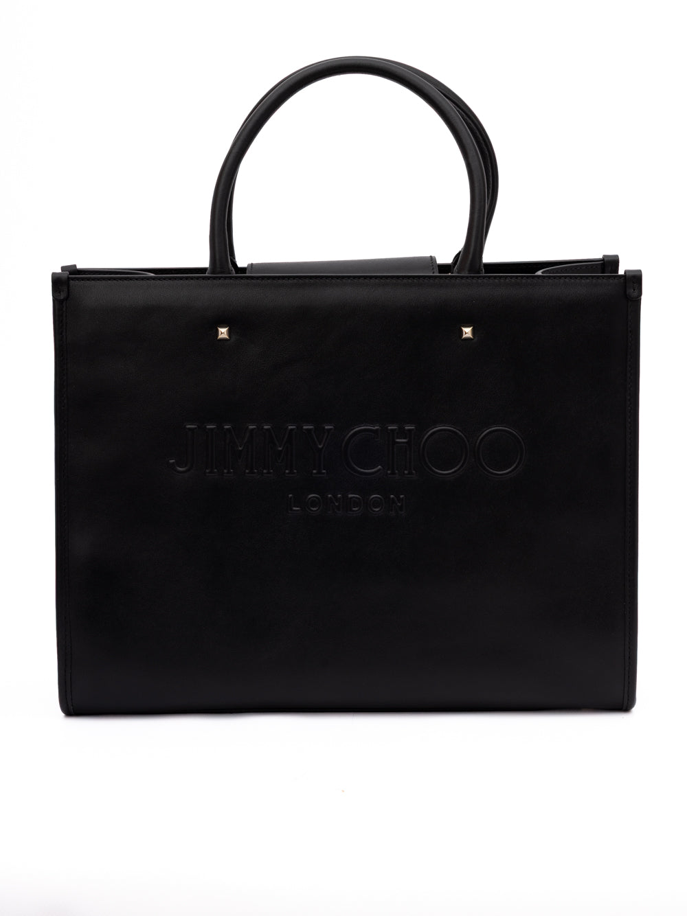 Jimmy Choo Black Avenue S Tote Leather Handbag | Regal Royce