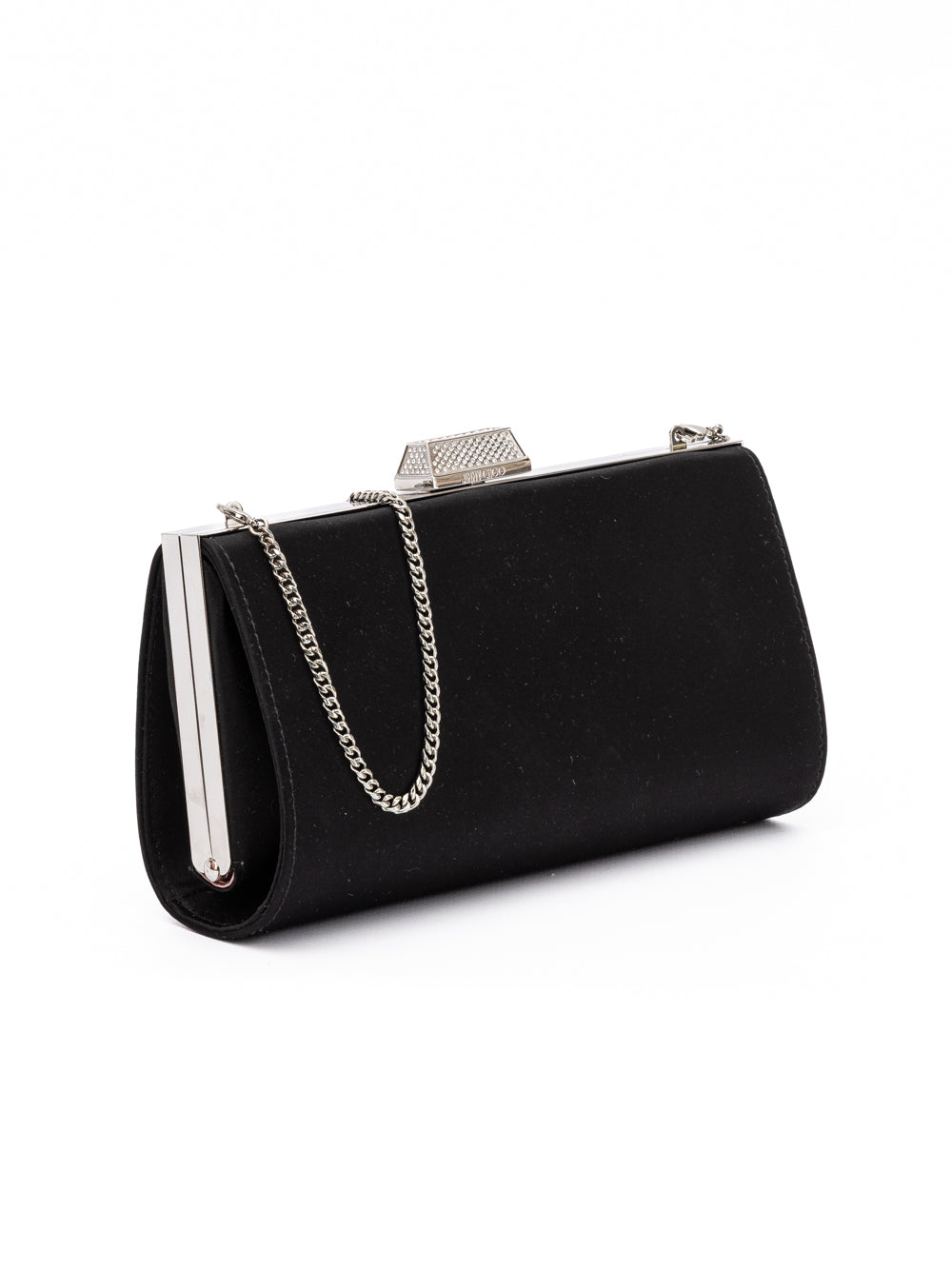 Jimmy Choo Black Satin Crossbody Bag | Regal Royce