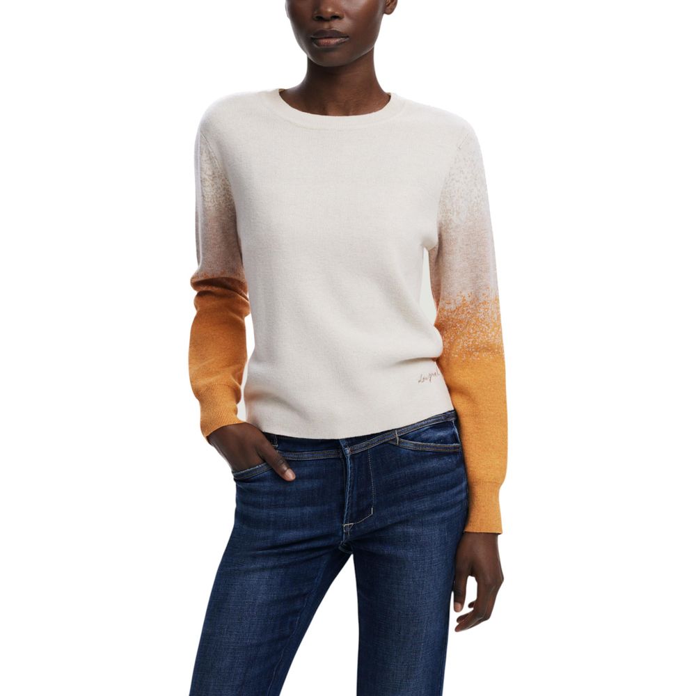 Desigual Beige Viscose Sweatshirt | Regal Royce