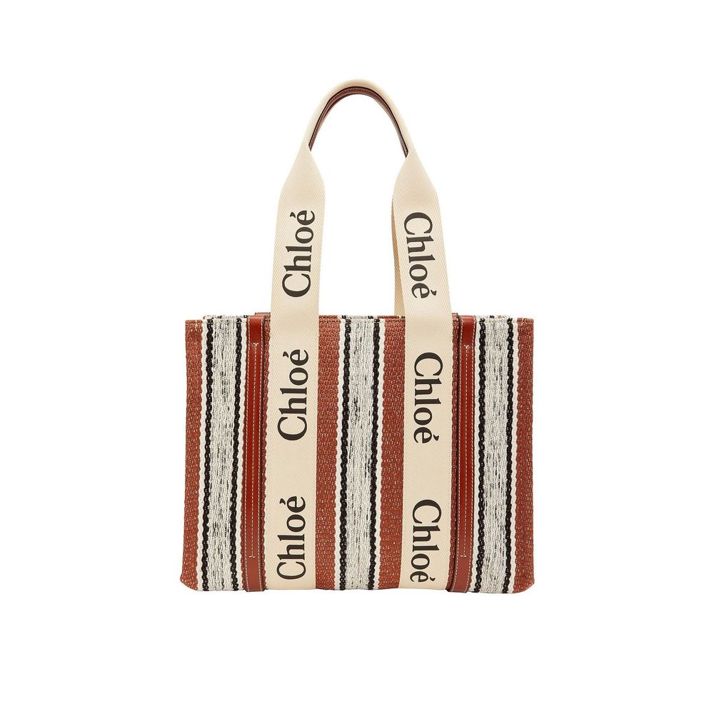 Chloé Brown Linen Tote Bag | Regal Royce