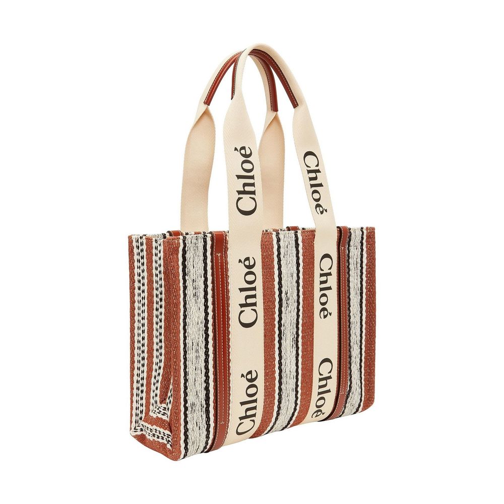 Chloé Brown Linen Tote Bag | Regal Royce