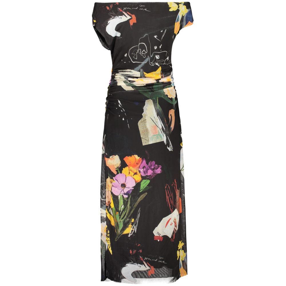 Desigual Black Viscosa Women Dress | Regal Royce