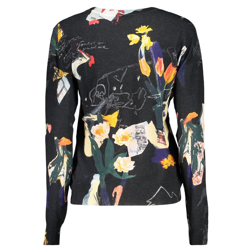 Desigual Black Viscose Women's Sweater | Regal Royce