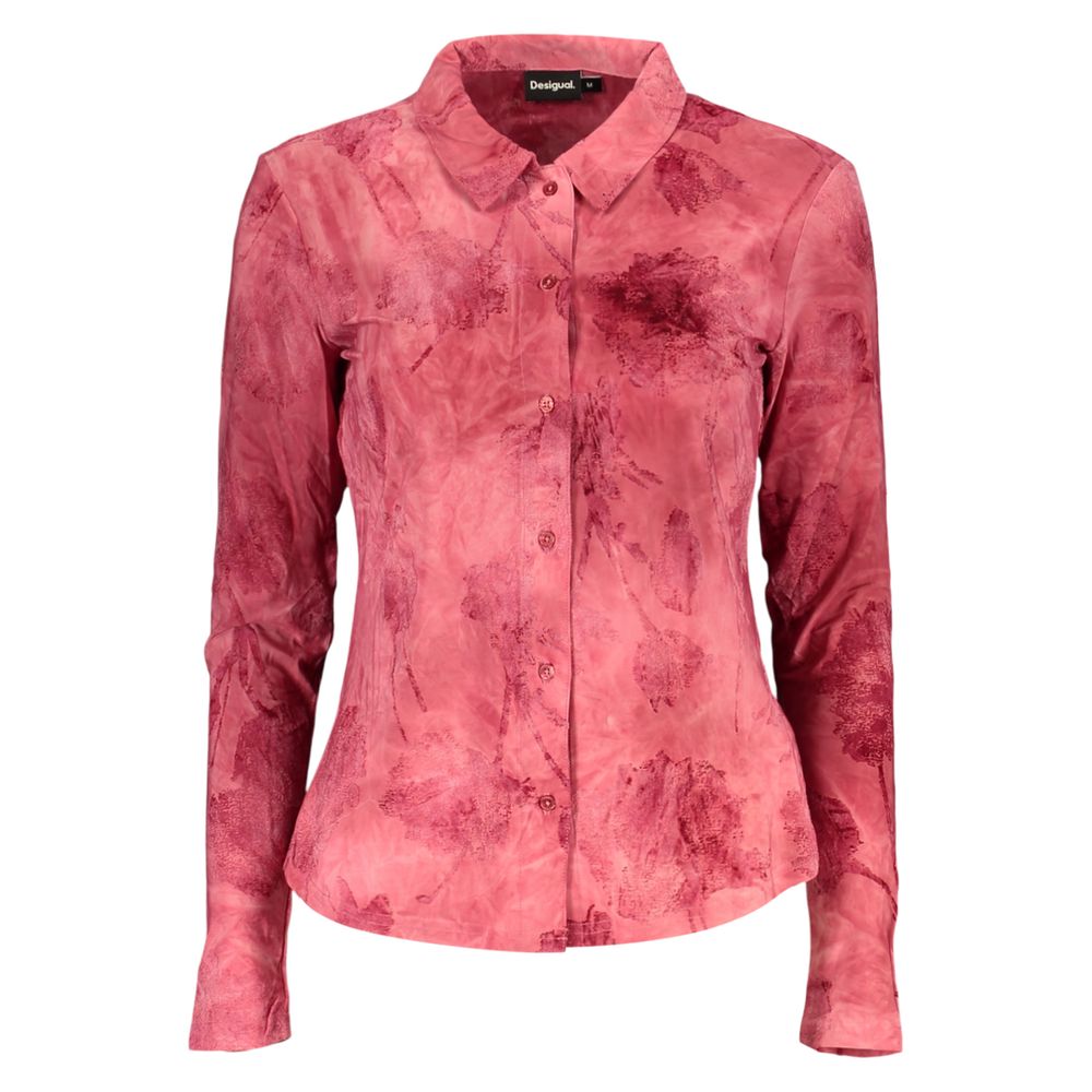 Desigual Rosso Polyester Women Shirt | Regal Royce