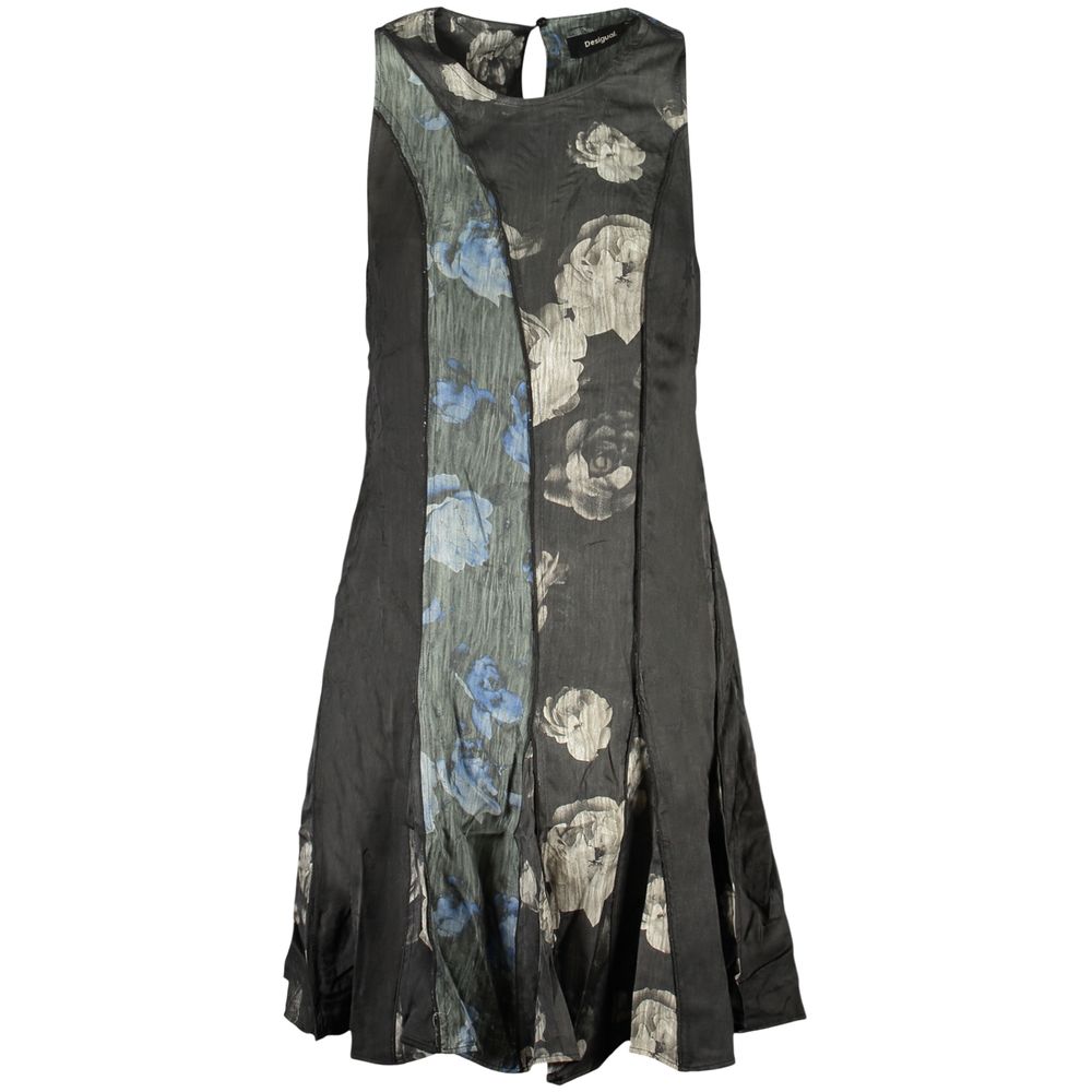 Desigual Nero Viscosa Women Dress | Regal Royce