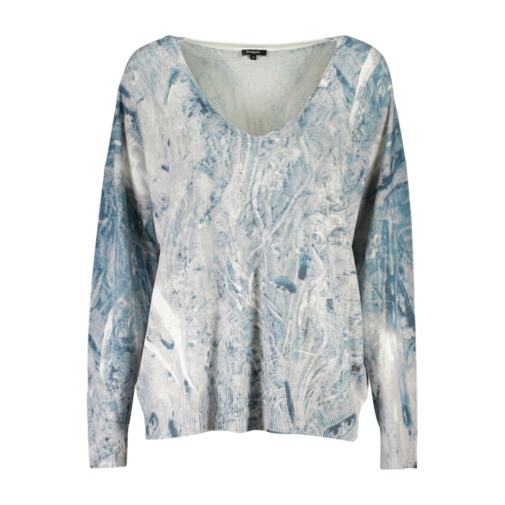 Desigual Azzurro Viscosa Woman Sweater | Regal Royce
