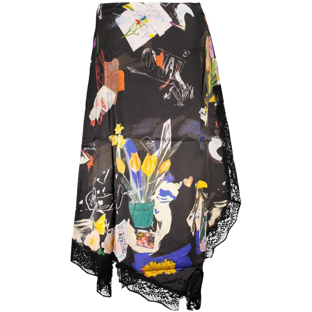 Desigual Nero Poliammide Women Skirt | Regal Royce