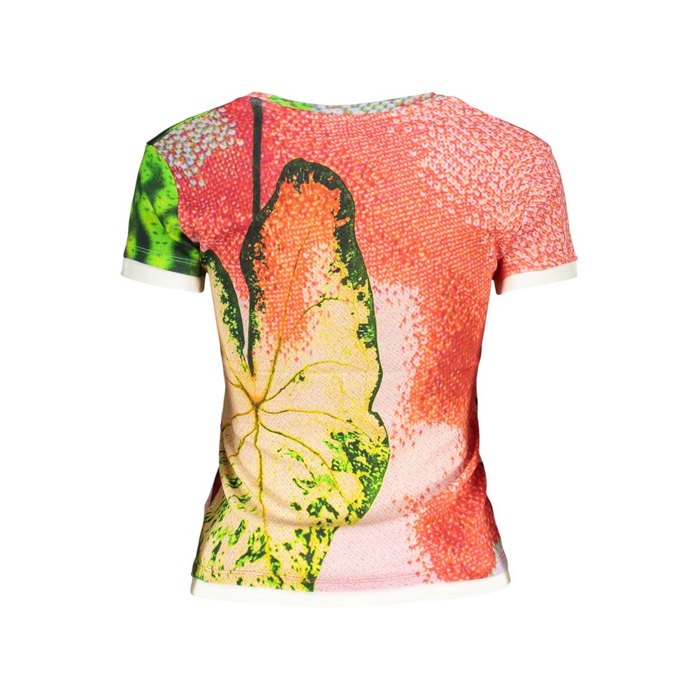 Desigual Rosso Cotton Women T-Shirt | Regal Royce