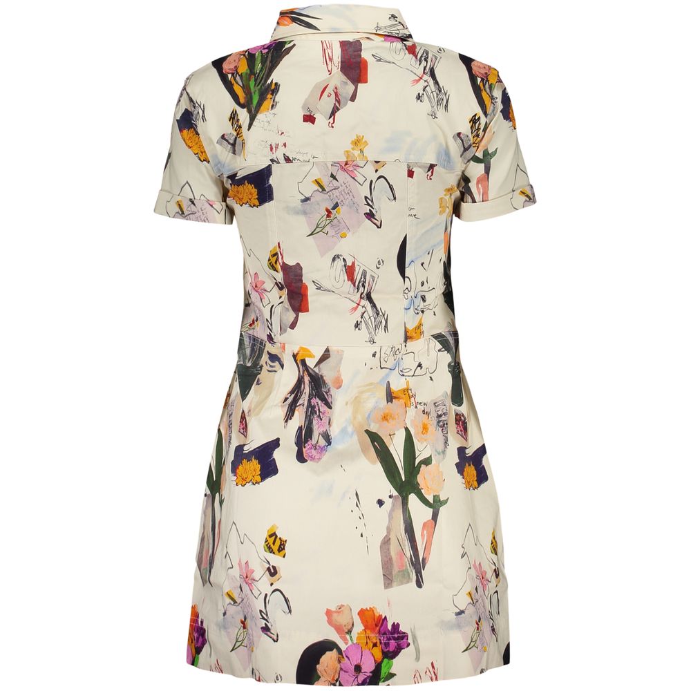 Desigual White Viscosa Women Dress | Regal Royce