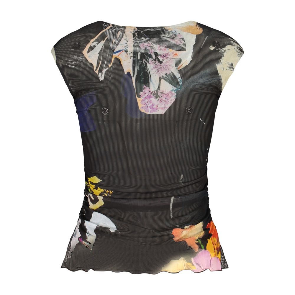 Desigual Black Polyester Women Tank Top | Regal Royce