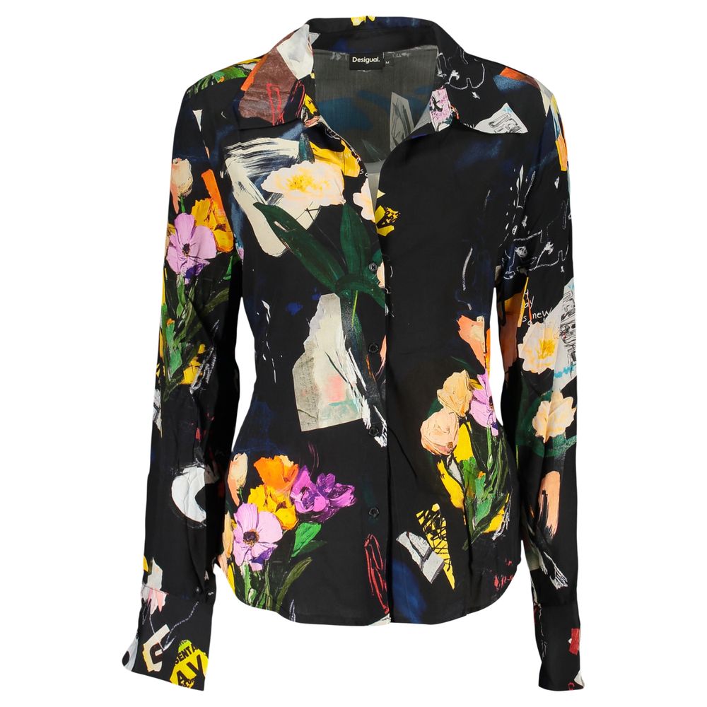 Desigual Nero Viscose Women Shirt | Regal Royce