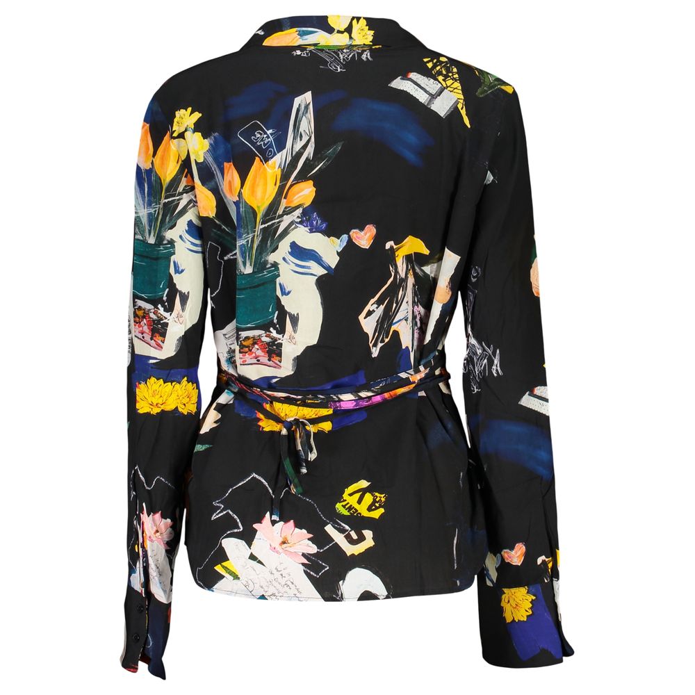 Desigual Nero Viscose Women Shirt | Regal Royce