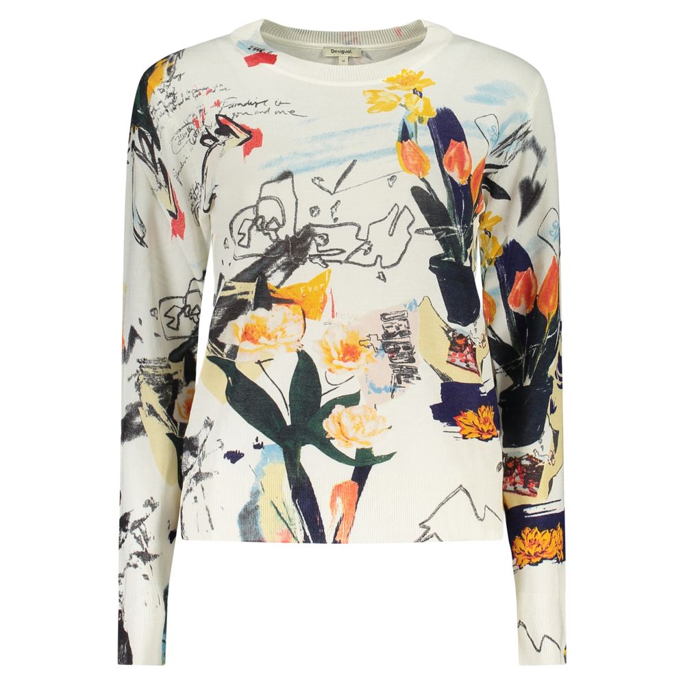 Desigual White Viscosa Women T-Shirt