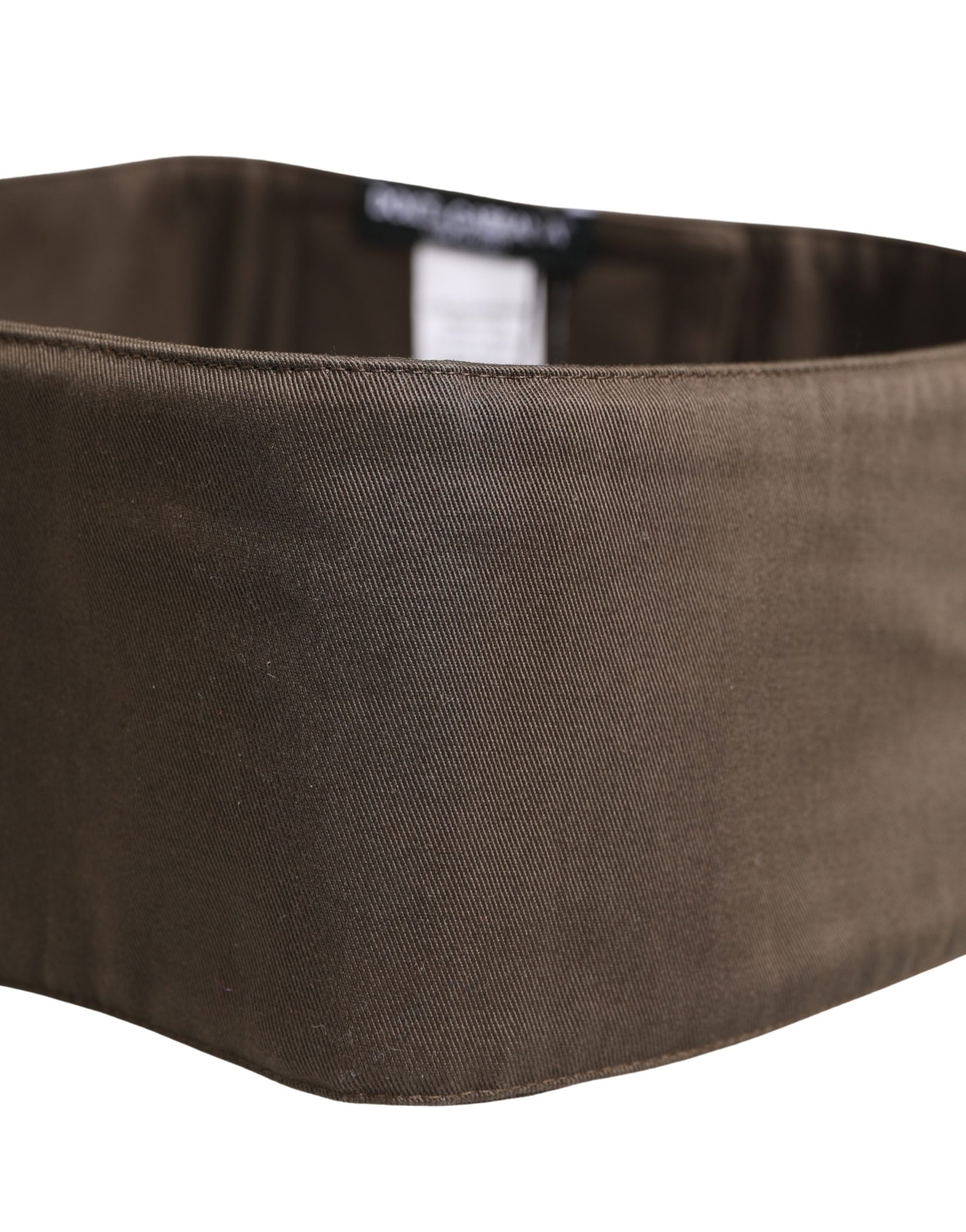 Dolce & Gabbana Brown Viscose Wide Belt Waist Cummerband Men | Regal Royce