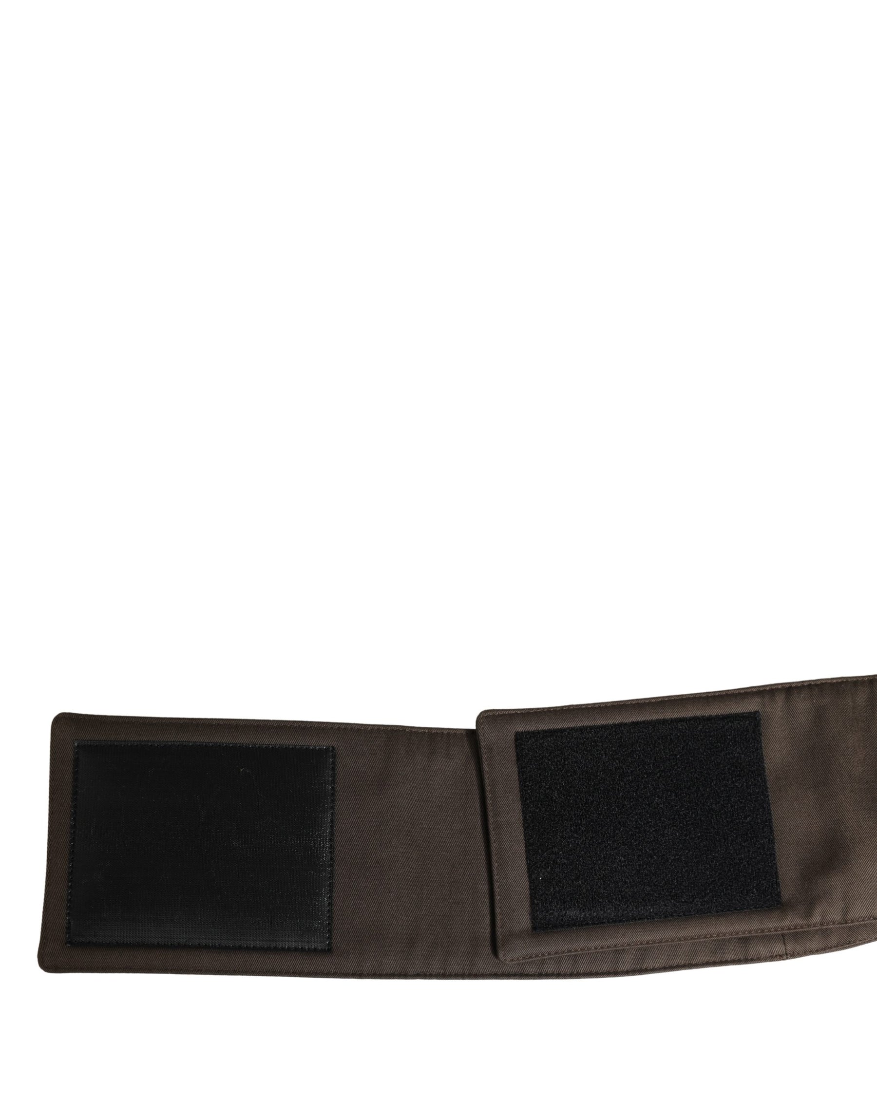 Dolce & Gabbana Brown Viscose Wide Belt Waist Cummerband Men | Regal Royce