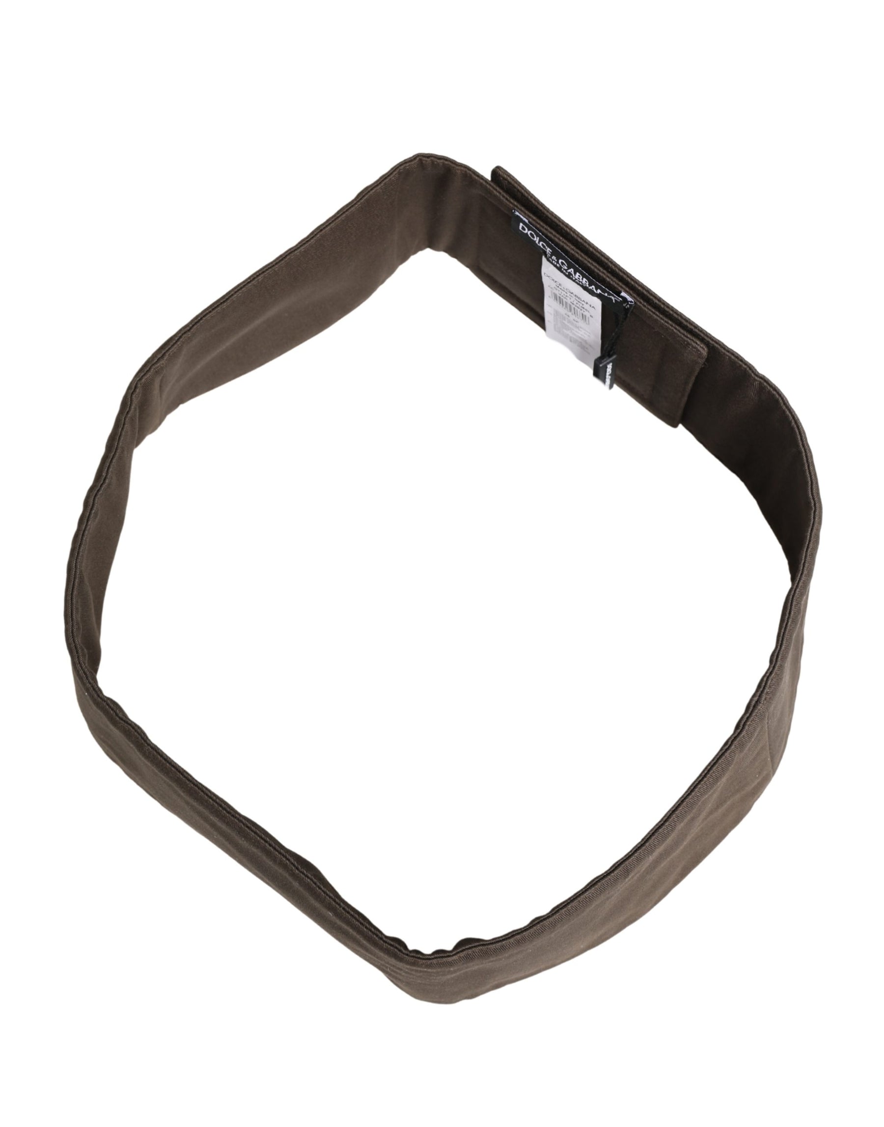 Dolce & Gabbana Brown Viscose Wide Belt Waist Cummerband Men | Regal Royce