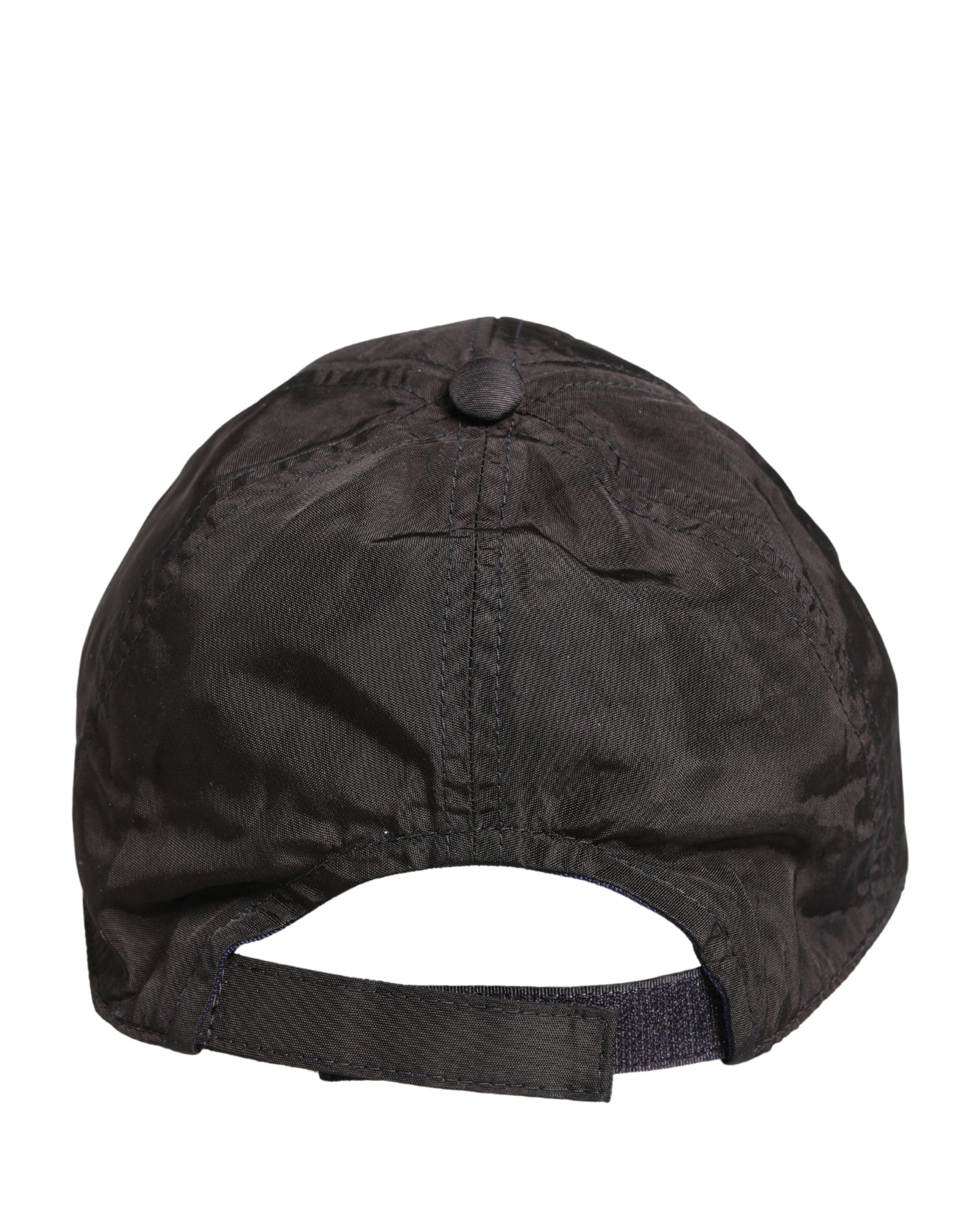 Dolce & Gabbana Men Black Cotton 6 Panels Baseball Cap Hat | Regal Royce