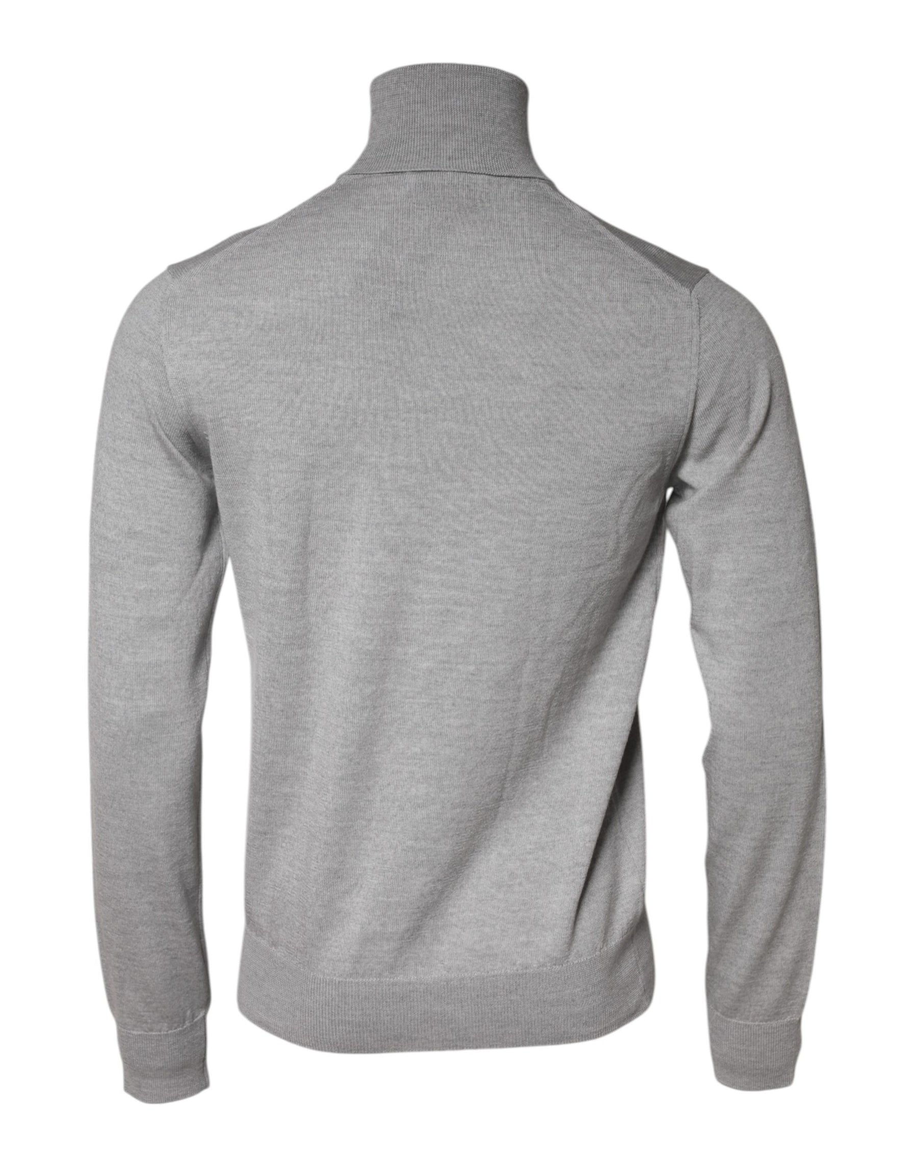 Dolce & Gabbana Gray LongSleeve Turtleneck Pullover Sweater | Regal Royce