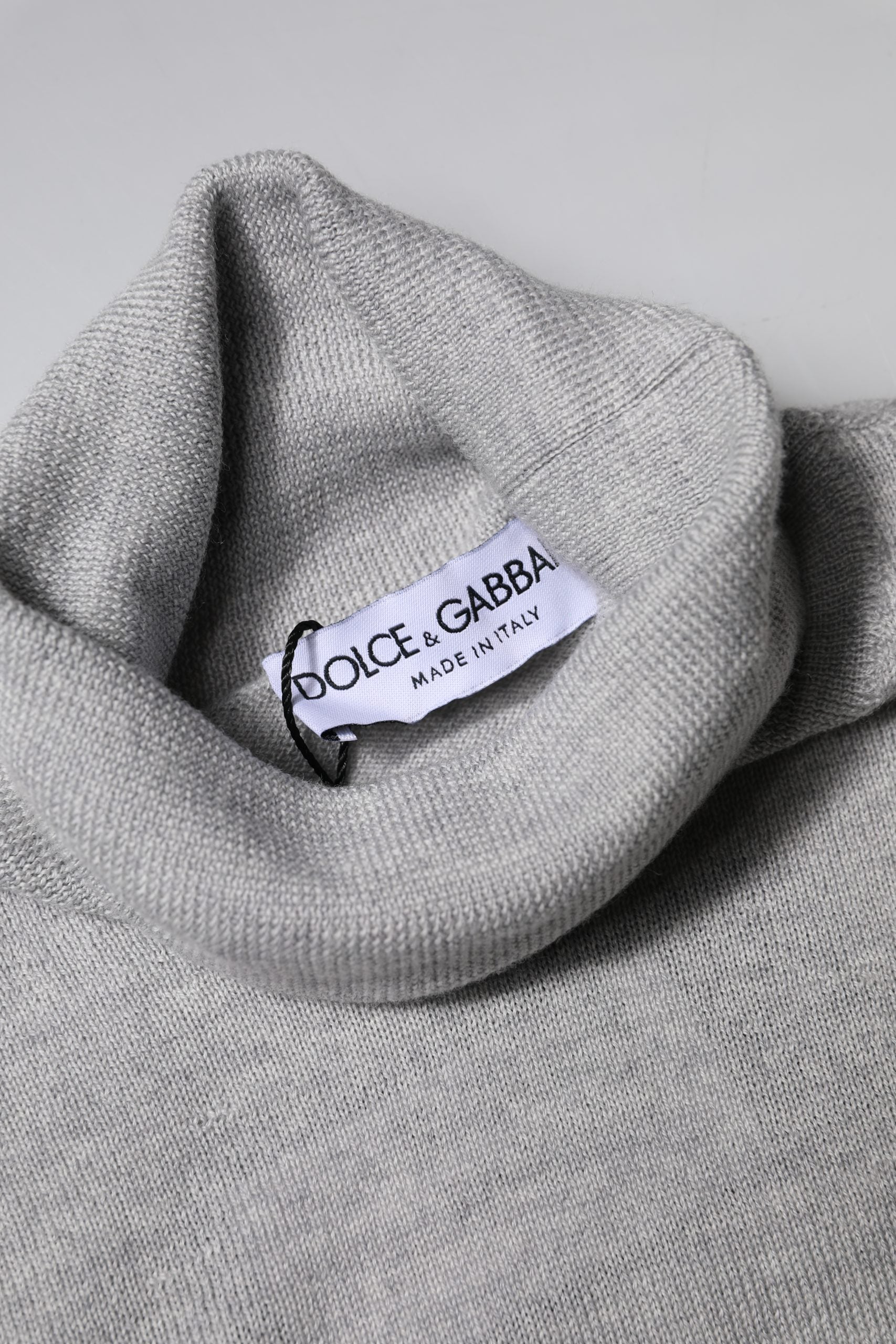 Dolce & Gabbana Gray LongSleeve Turtleneck Pullover Sweater | Regal Royce