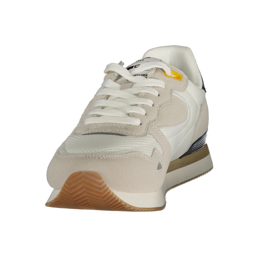 Gas White Polyester Men Sneaker | Regal Royce