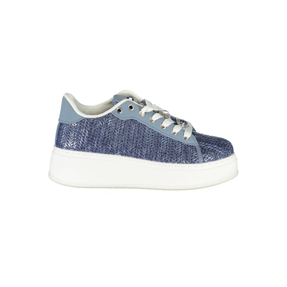 Laura Biagiotti Blue Polyurethane Women Sneaker | Regal Royce