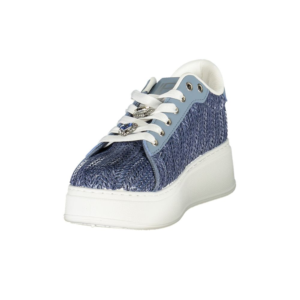 Laura Biagiotti Blue Polyurethane Women Sneaker | Regal Royce