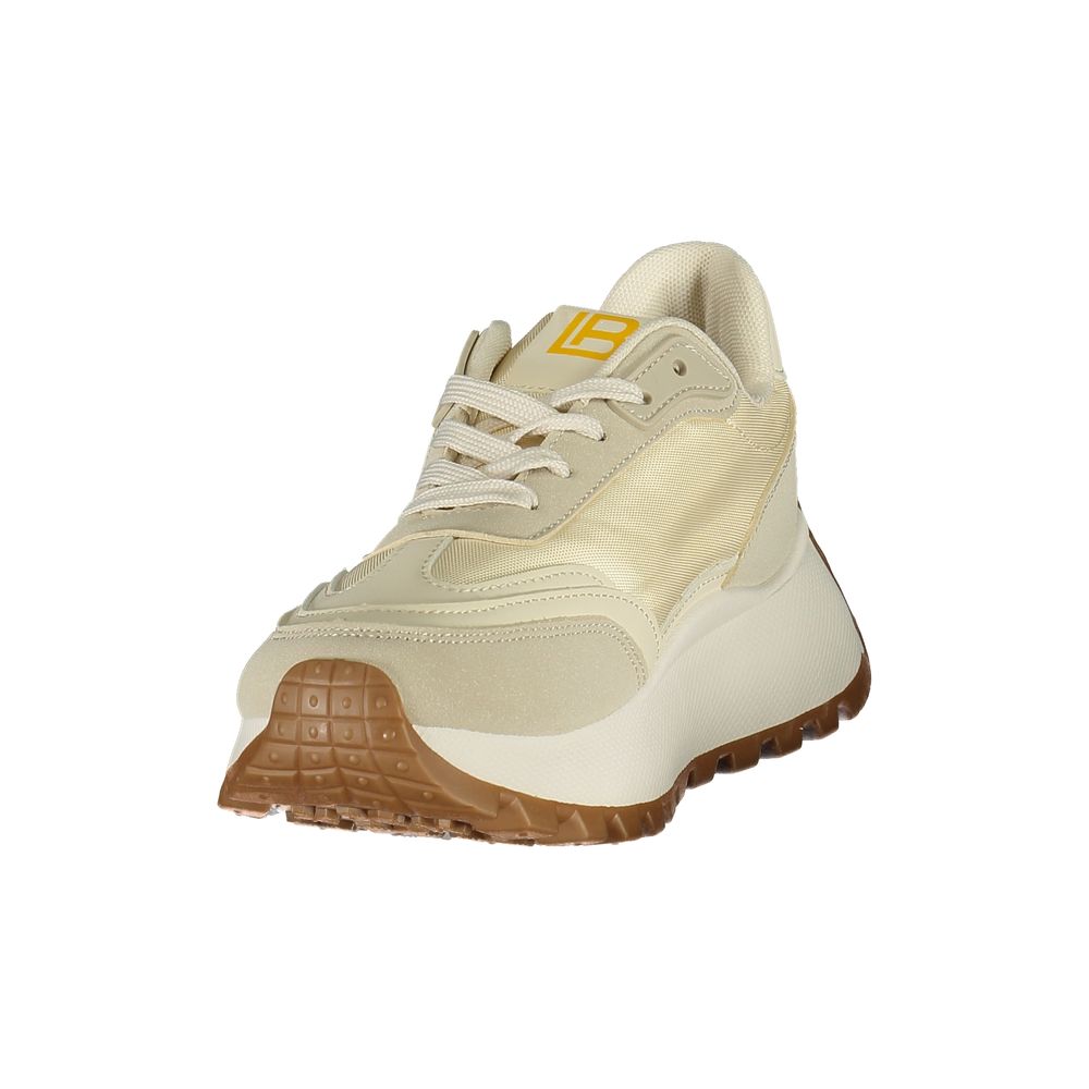 Laura Biagiotti Beige Polyurethane Women Sneaker | Regal Royce
