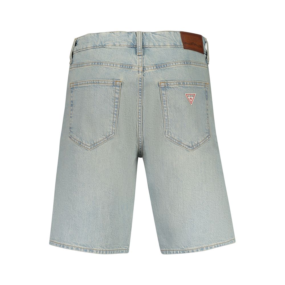 Guess Jeans Azzurro Cotton Men's Bermuda Shorts | Regal Royce