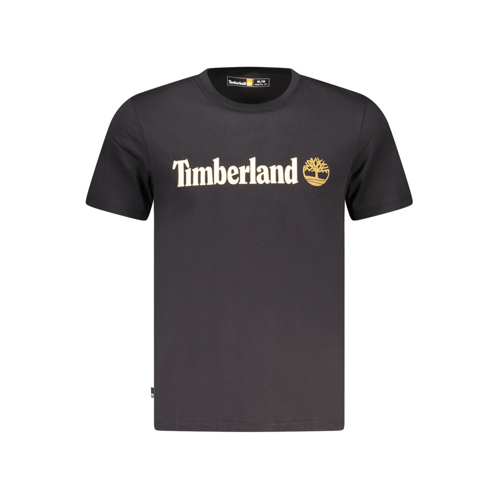 Timberland Black Cotton Men T-Shirt | Regal Royce