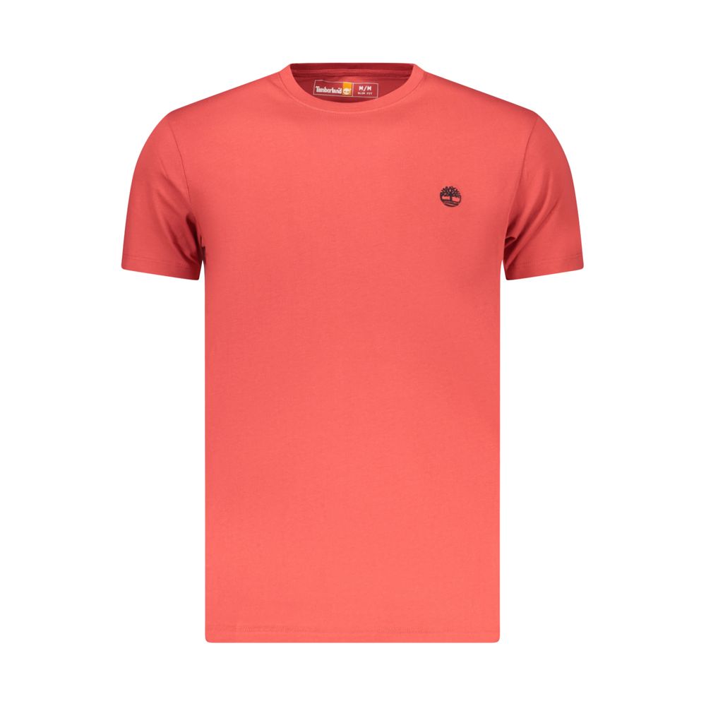 Timberland Red Organic Cotton Men T-Shirt | Regal Royce